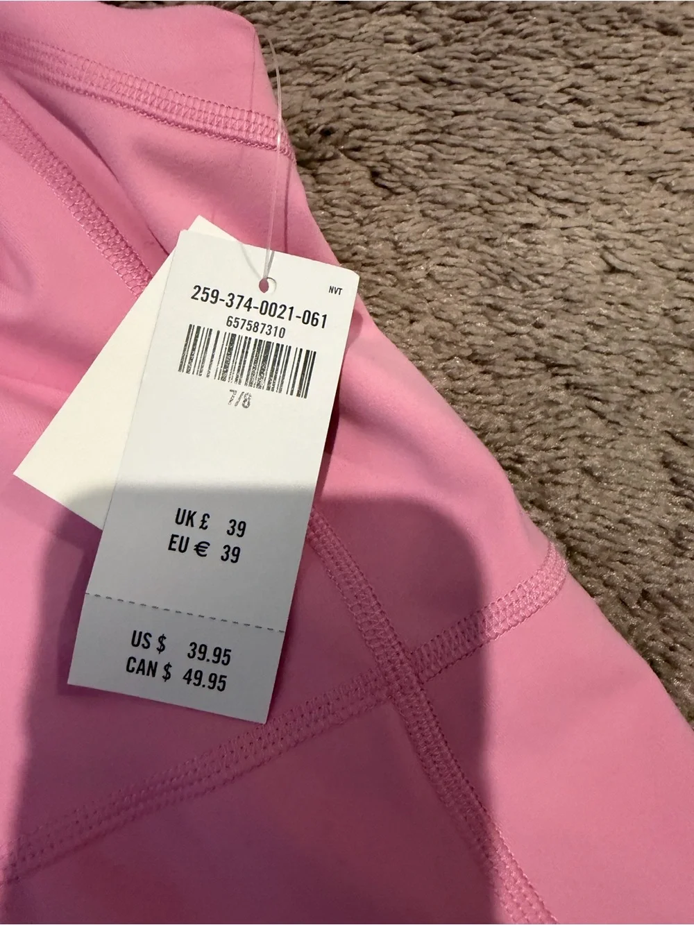 abercrombie kids Pink Square Neck Tank Dress with Straps